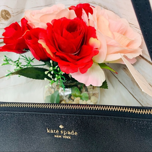 Kate spade joeley glitter black crossbody small - Picture 2 of 6